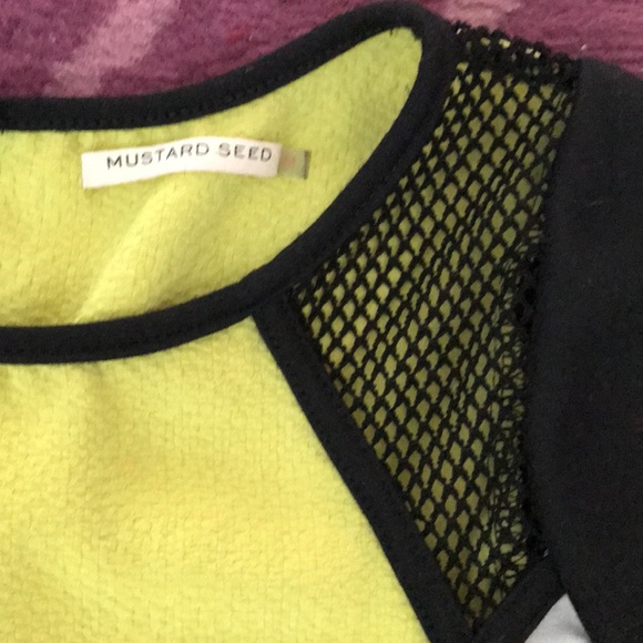 Multi-Color Body Con Mustard Seed Dress - Size M - Picture 6 of 8